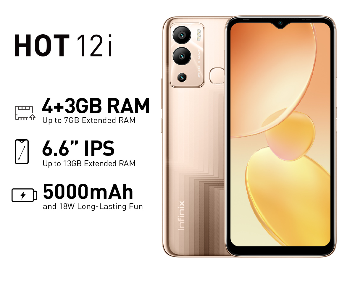 infinix hot 12i gold color